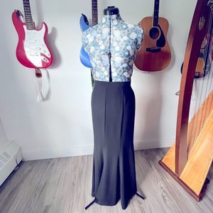 💖HOST PICK💖90s Vintage Gothy Chiffon Mermaid Skirt Sz 10/Med